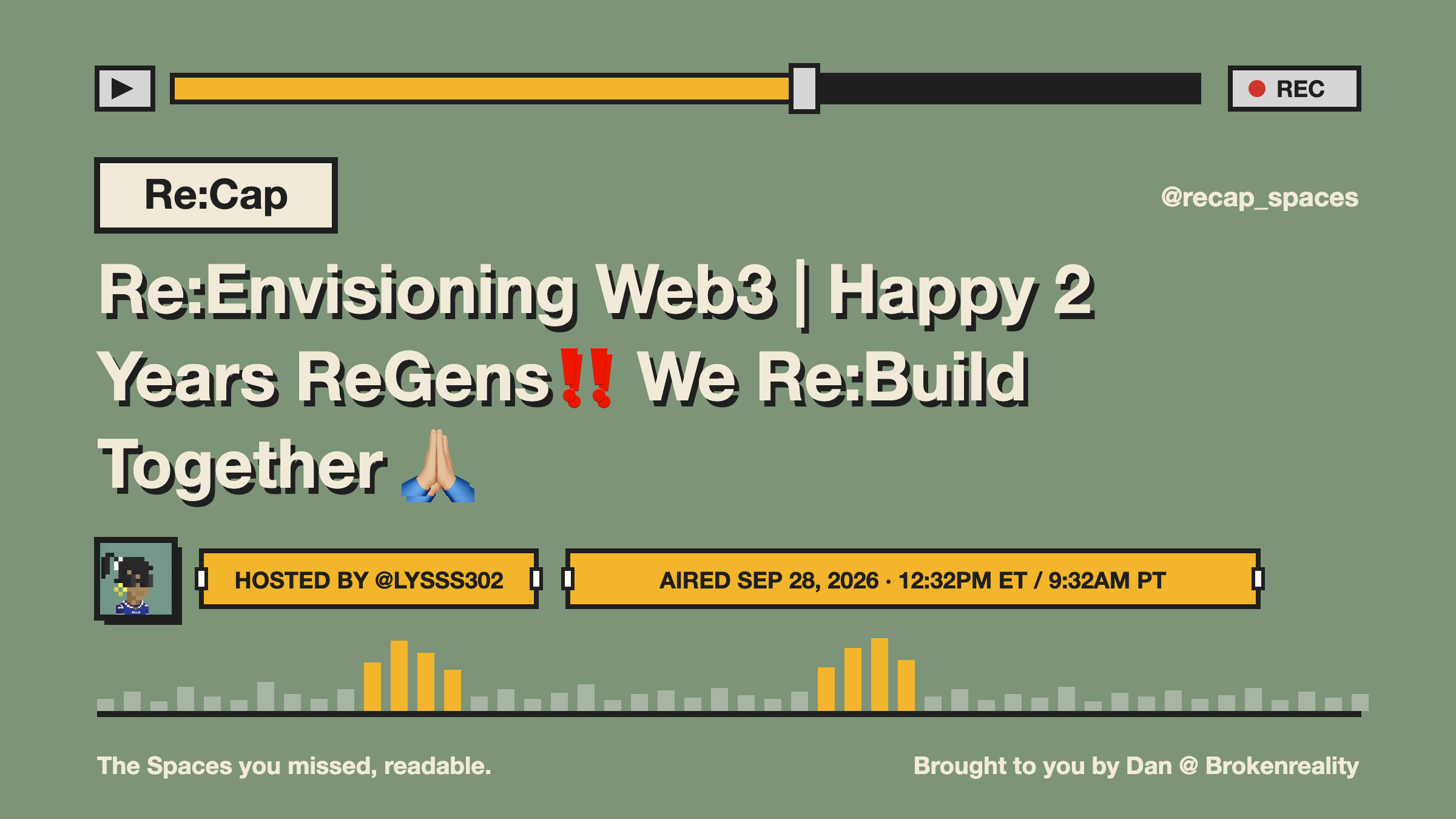 Re:Envisioning Web3 | Happy 2 Years ReGens‼️ We Re:Build Together 🙏🏼