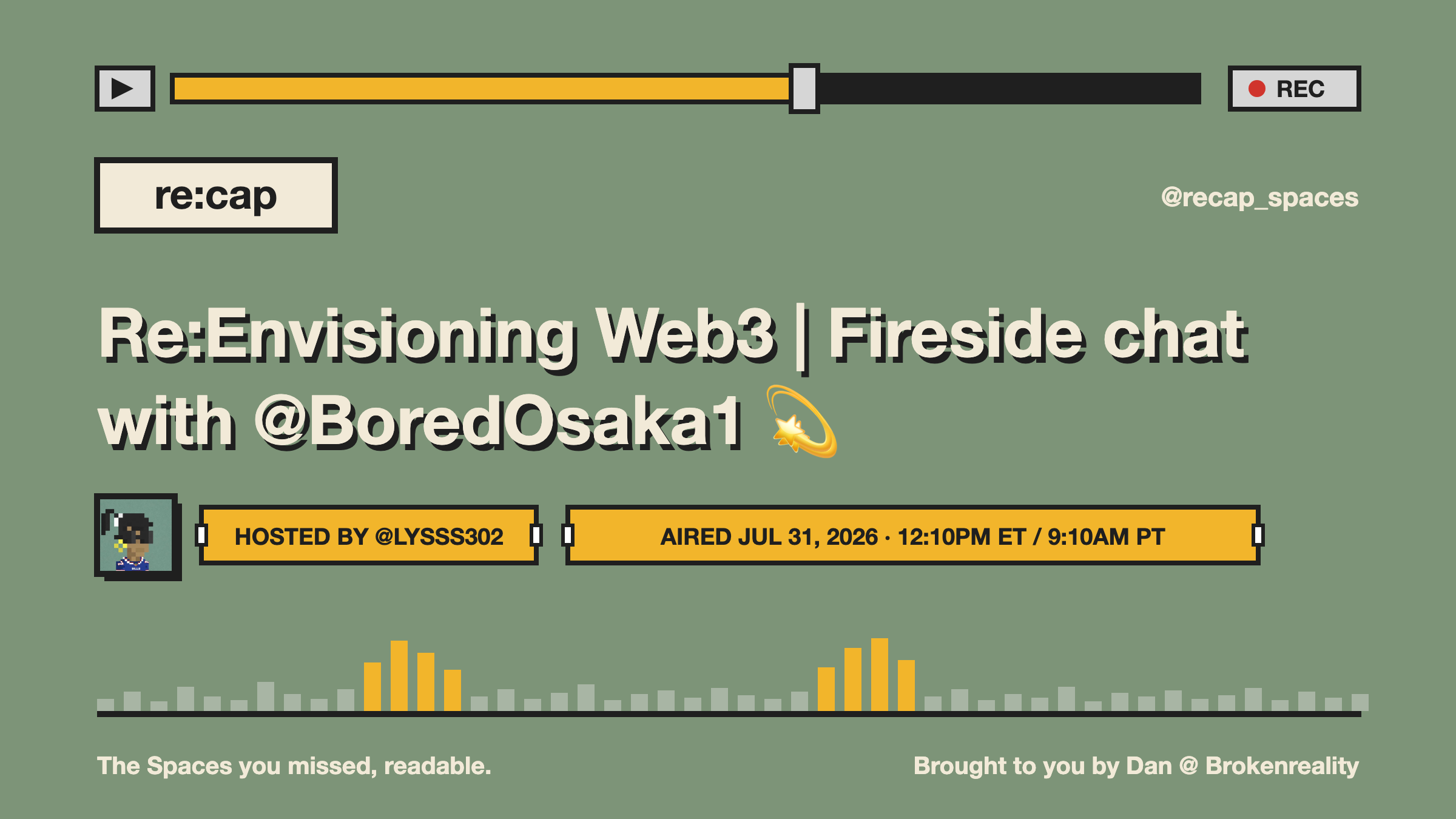 Re:Envisioning Web3 | Fireside chat with @BoredOsaka1 💫