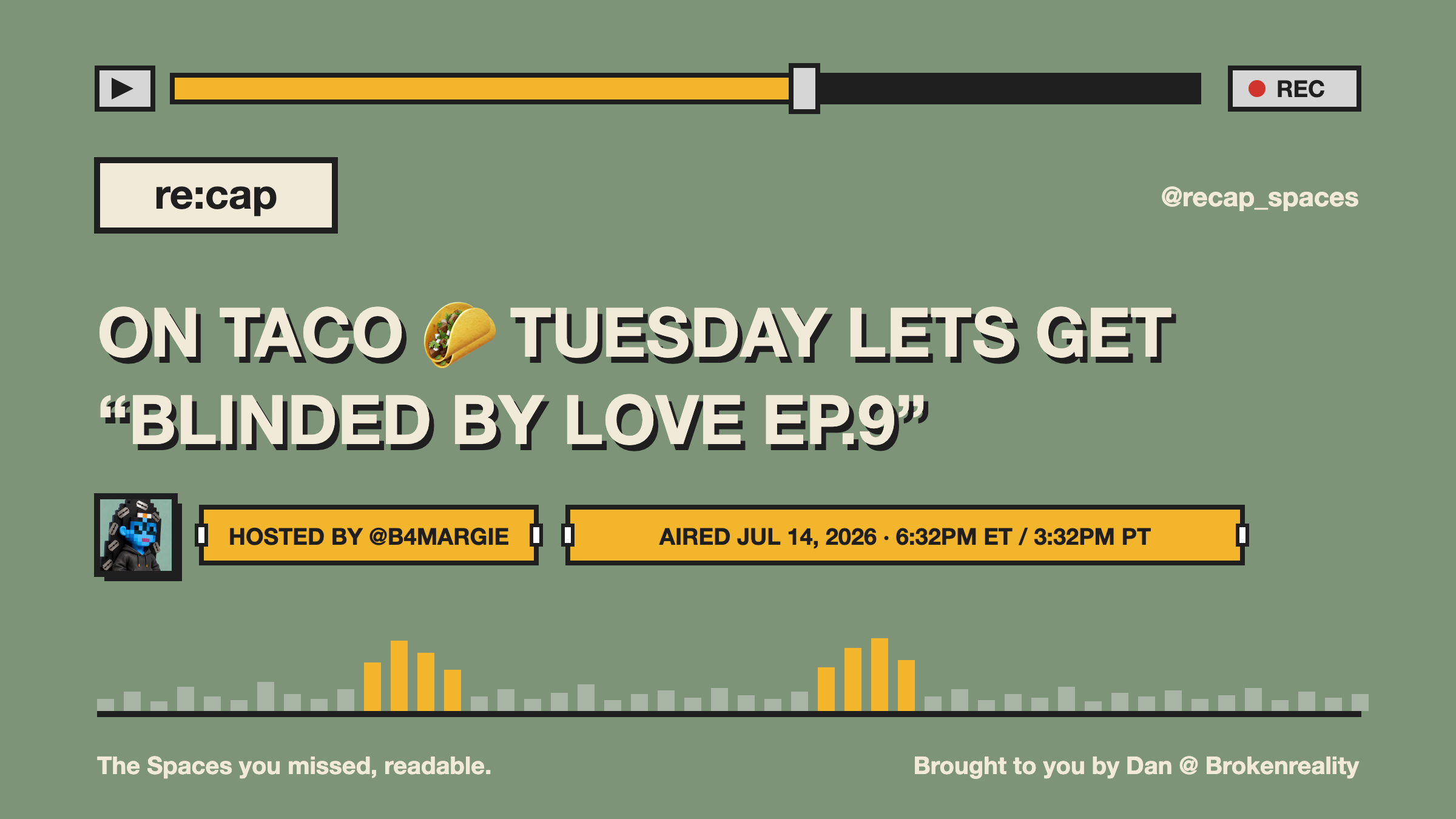 ON TACO 🌮 TUESDAY LETS GET “BLINDED BY LOVE  EP.9”