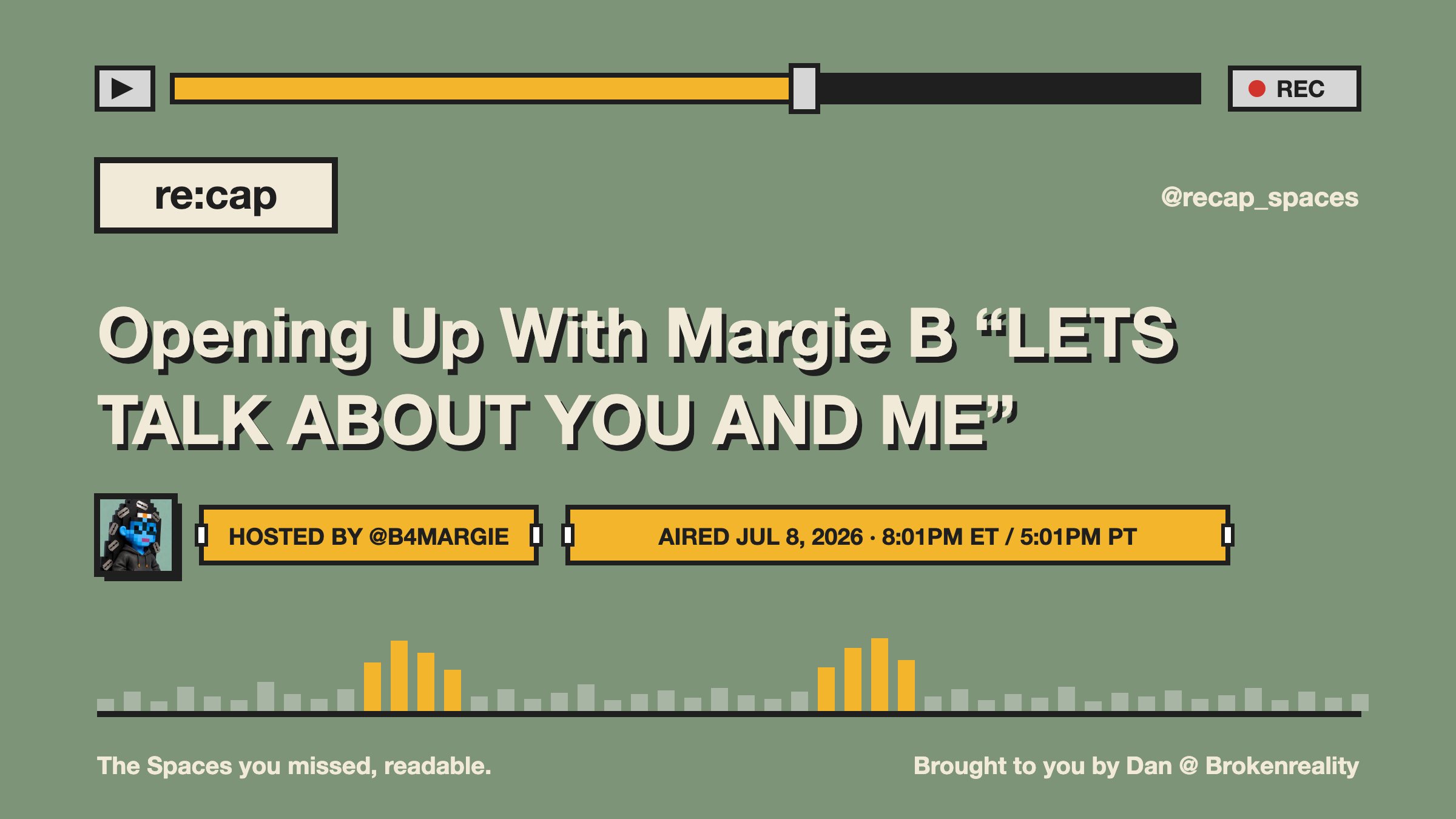 Opening Up With Margie B  “LETS TALK ABOUT YOU AND ME”