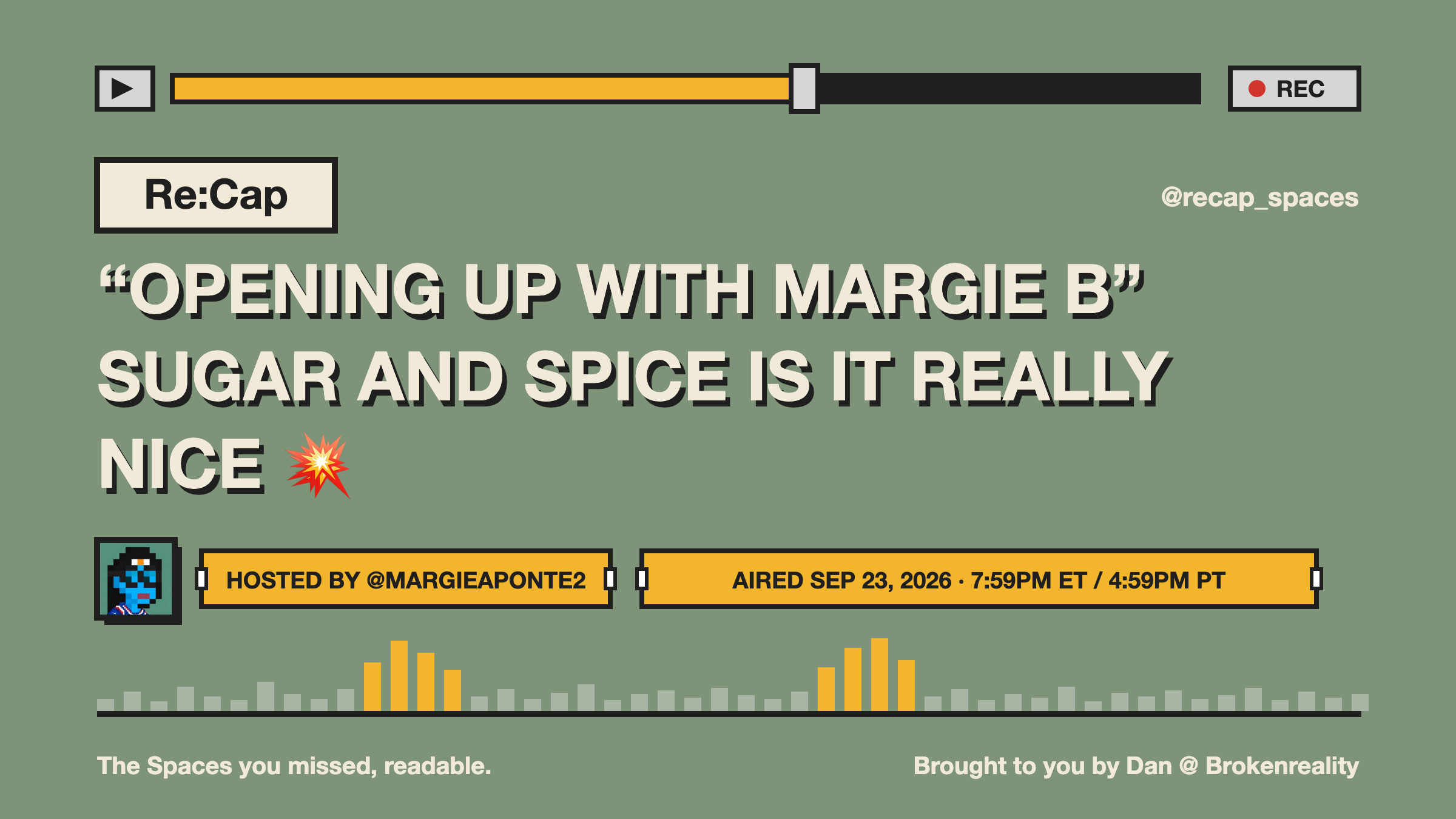 “OPENING UP WITH MARGIE B”    SUGAR AND SPICE IS IT REALLY NICE 💥