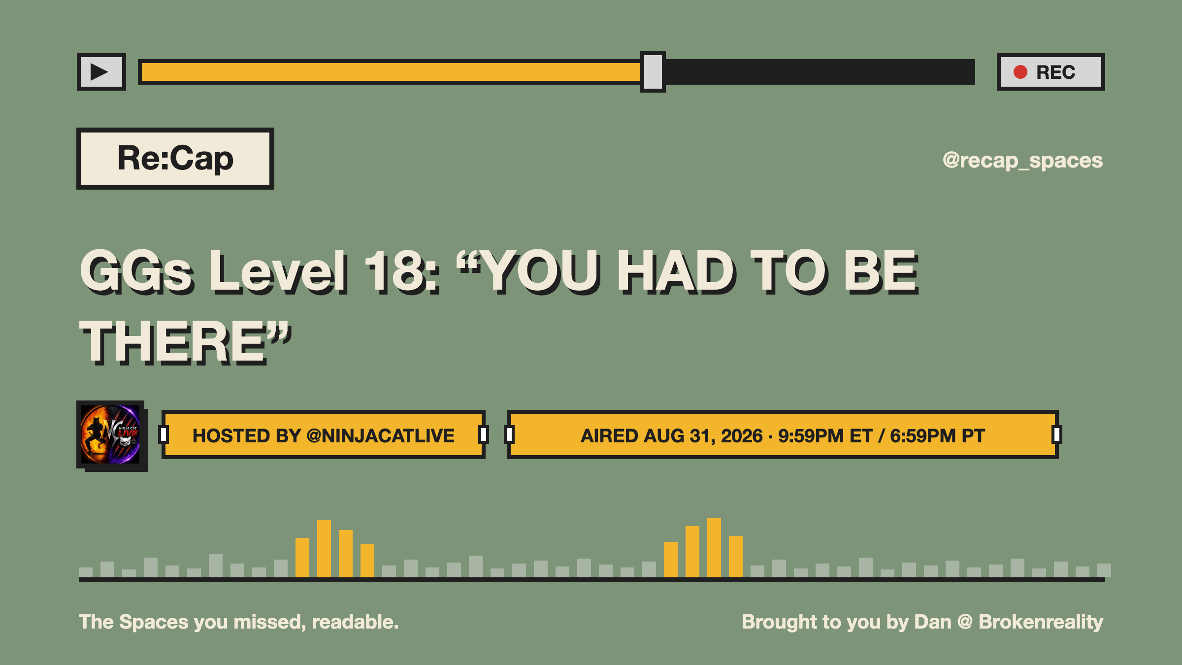 GGs Level 18: “YOU HAD TO BE THERE”