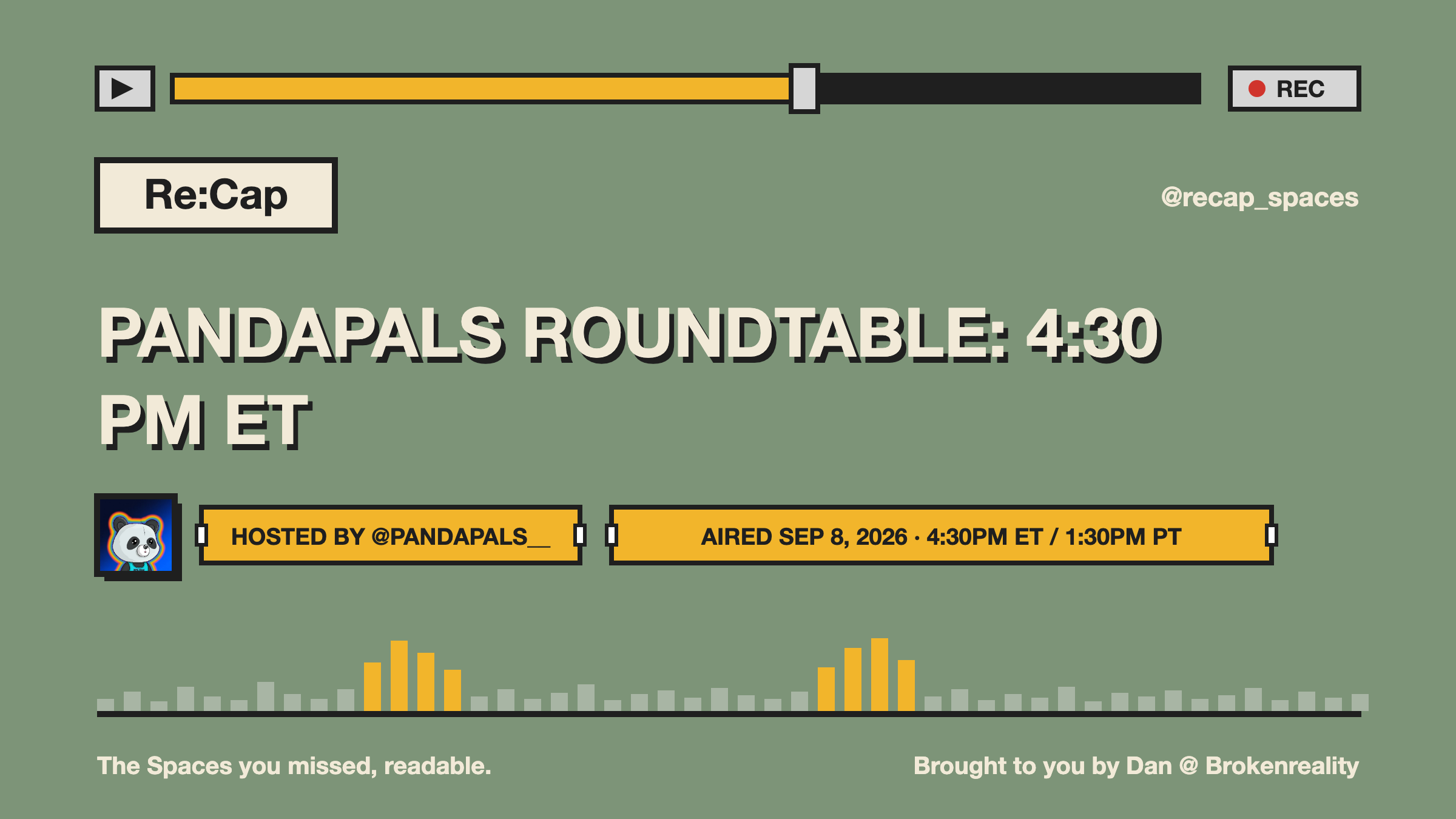 PANDAPALS ROUNDTABLE: 4:30 PM ET