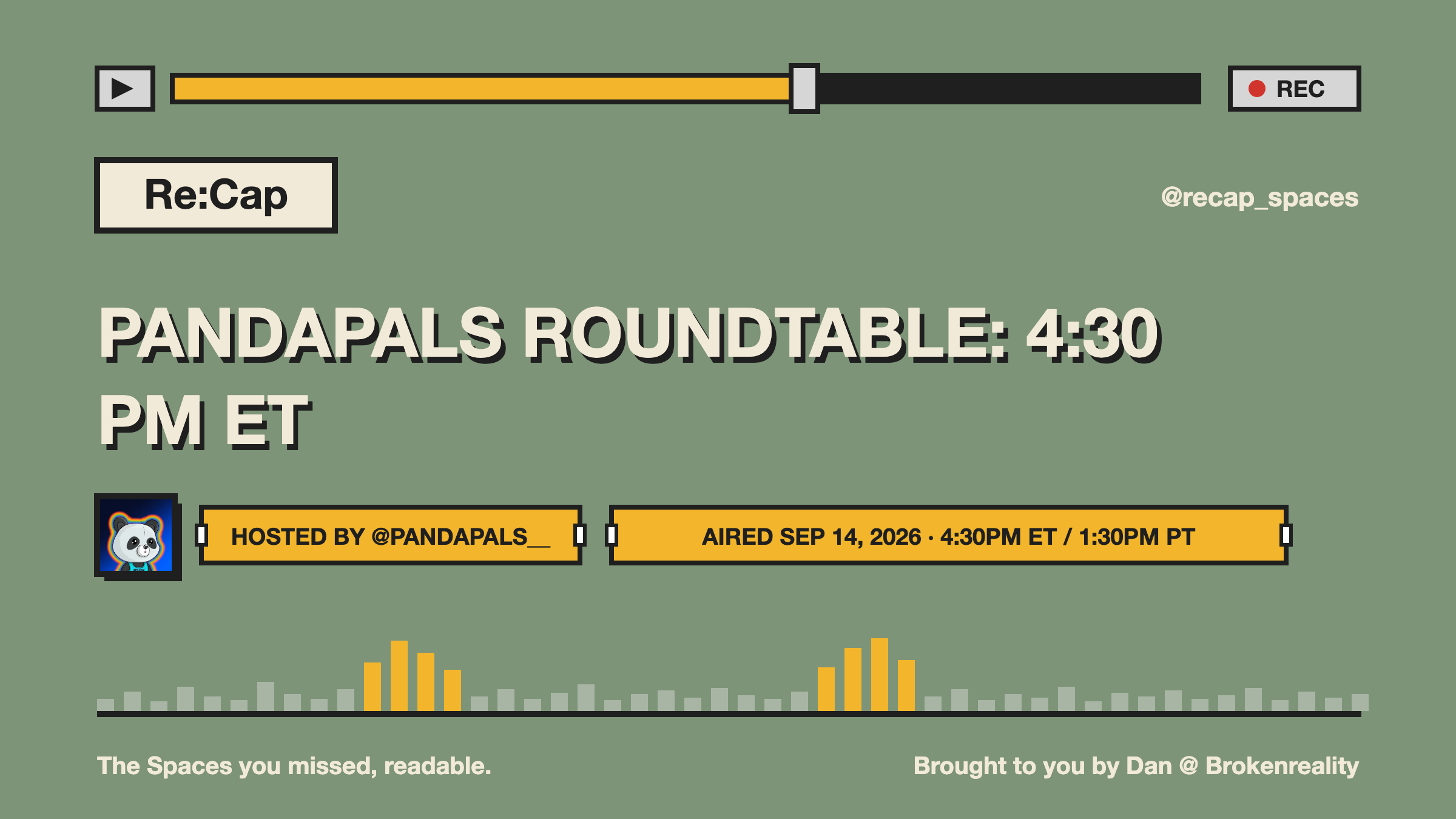 PANDAPALS ROUNDTABLE: 4:30 PM ET