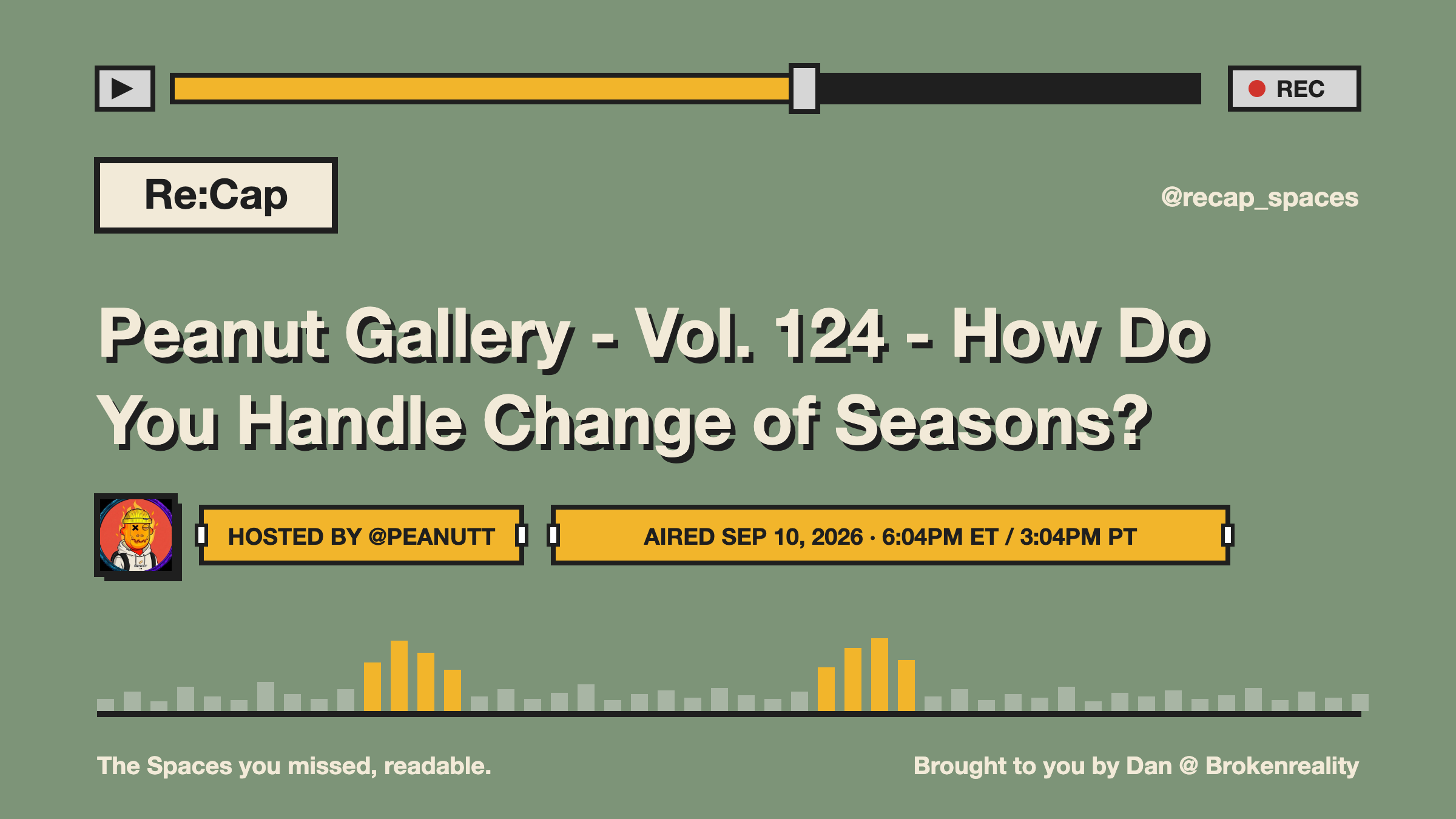 Peanut Gallery - Vol. 124 - How Do You Handle Change of Seasons?