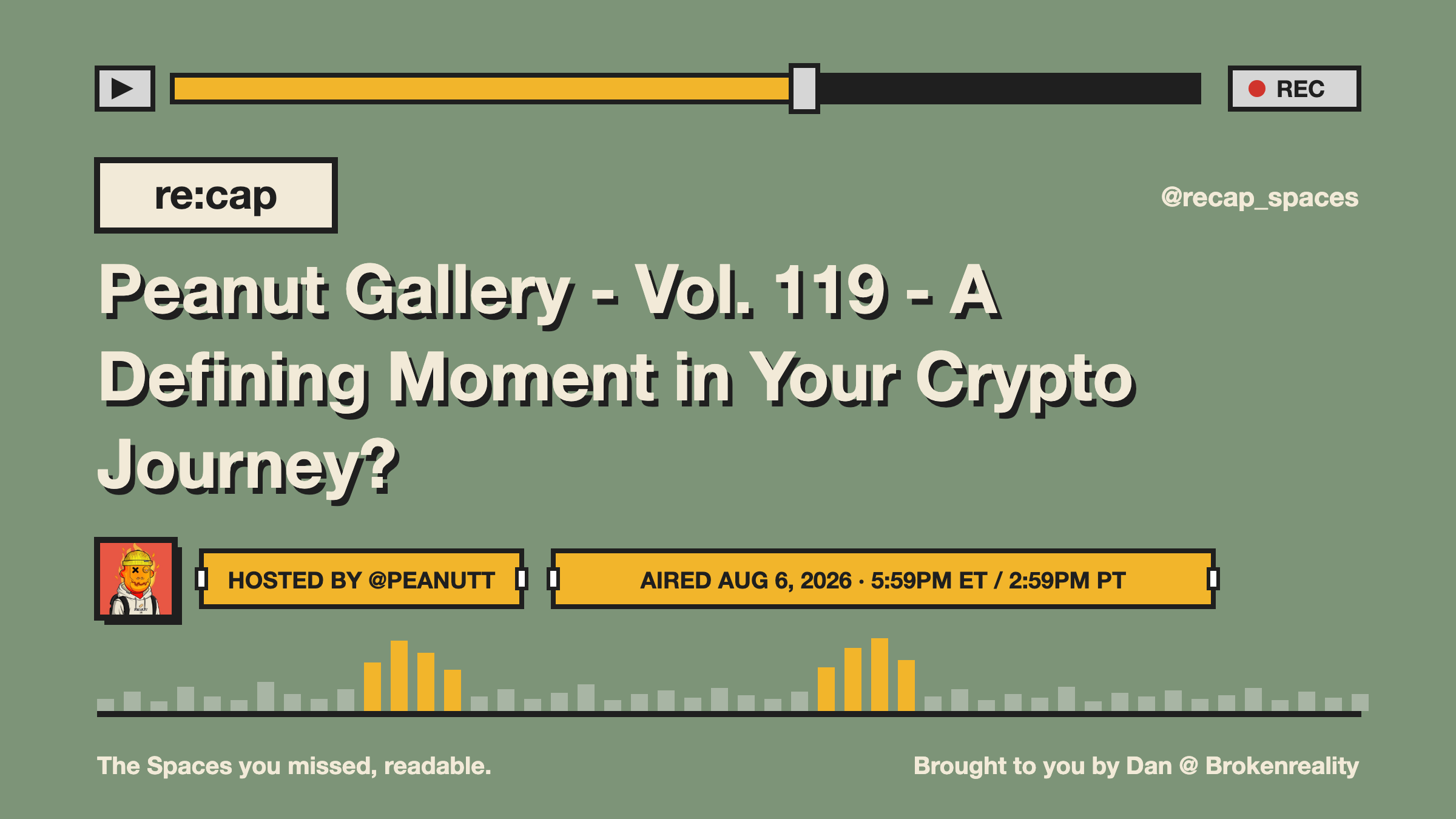 Peanut Gallery - Vol. 119 - A Defining Moment in Your Crypto Journey?