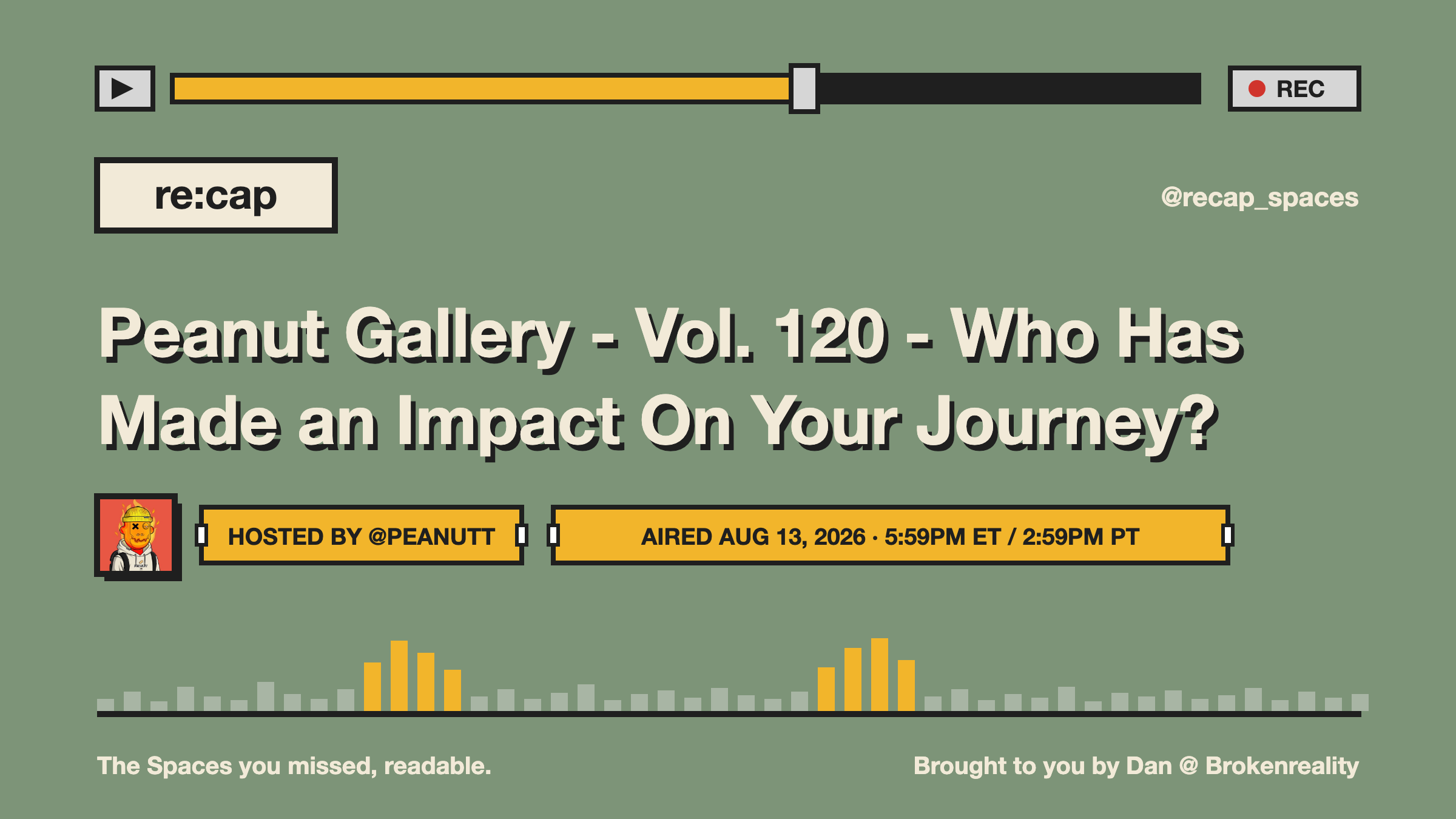 Peanut Gallery - Vol. 120 - Who Has Made an Impact On Your Journey?