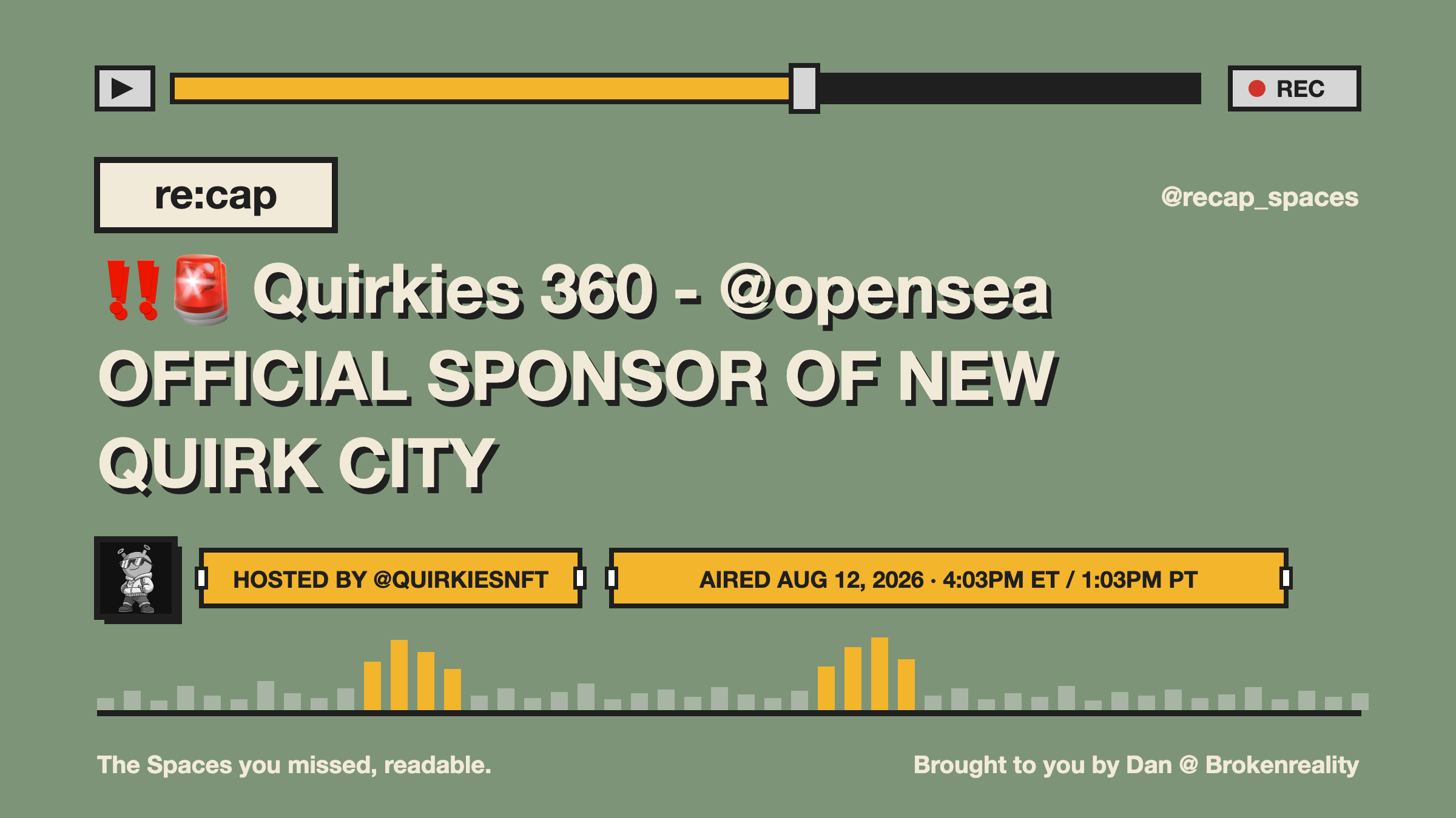 ‼️🚨 Quirkies 360 - @opensea OFFICIAL SPONSOR OF NEW QUIRK CITY