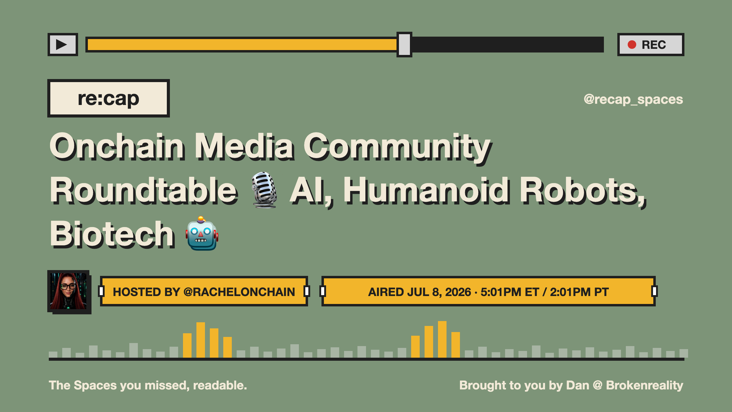 Onchain Media Community Roundtable 🎙️ AI, Humanoid Robots, Biotech 🤖