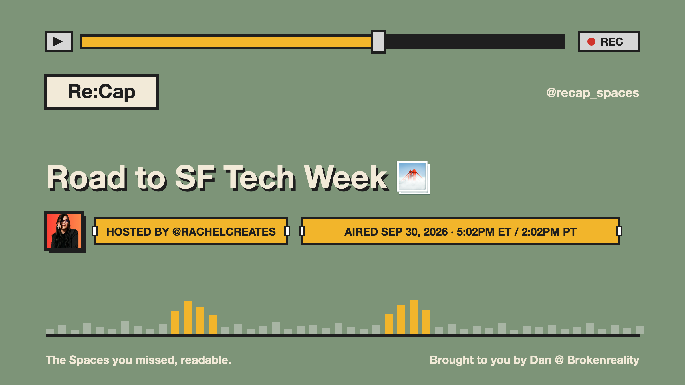 Road to SF Tech Week 🌁