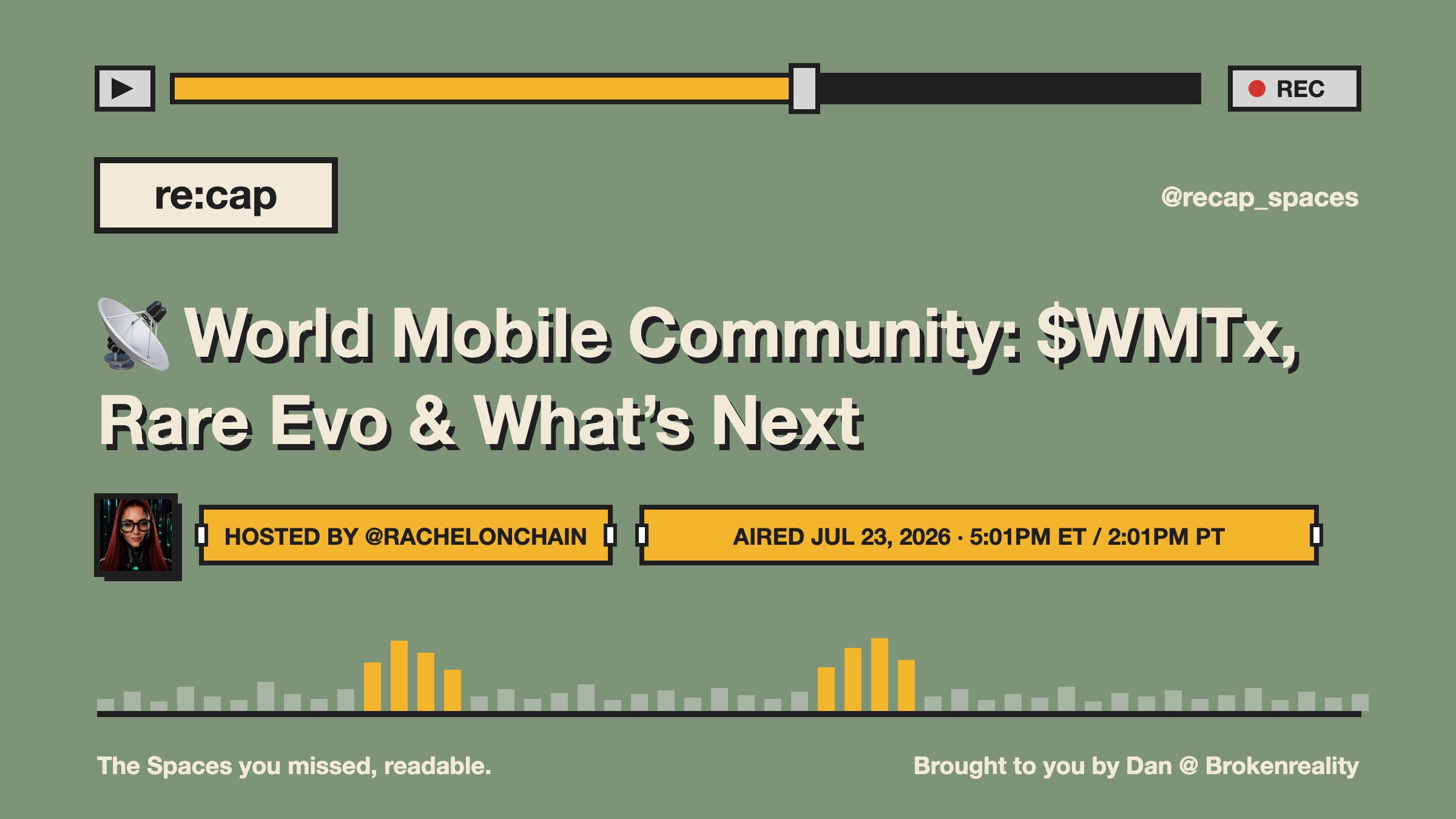📡 World Mobile Community: $WMTx, Rare Evo & What’s Next