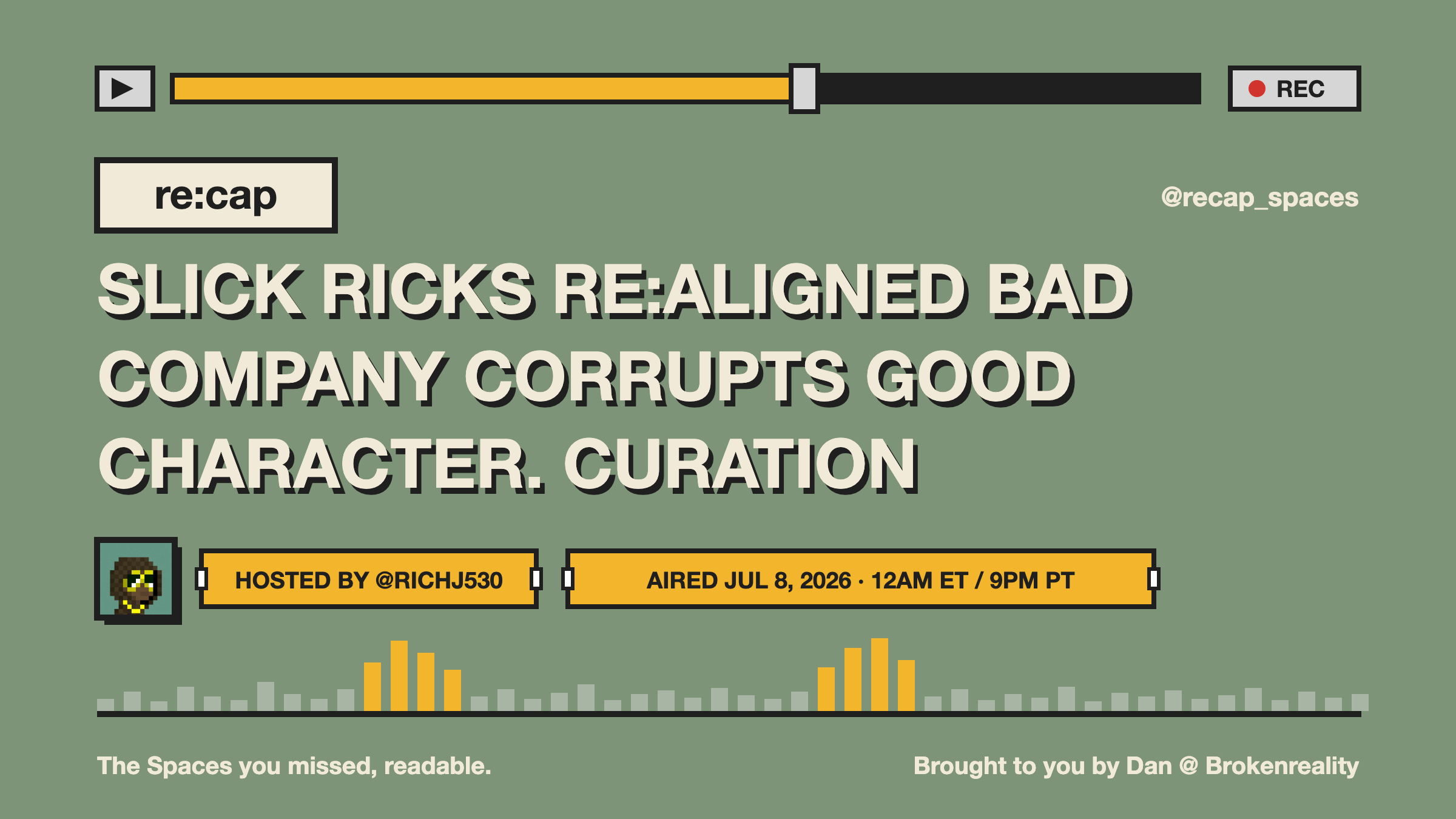 SLICK RICKS RE:ALIGNED BAD COMPANY CORRUPTS GOOD CHARACTER. CURATION