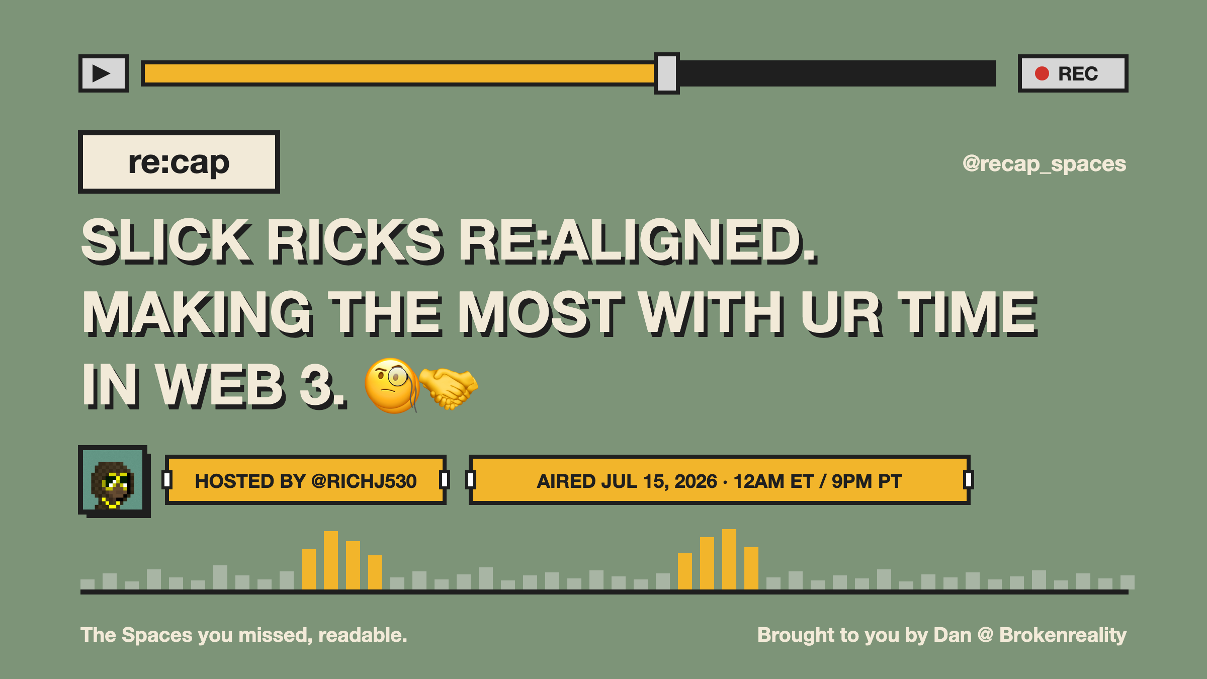 SLICK RICKS RE:ALIGNED. MAKING THE MOST WITH UR TIME IN WEB 3. 🧐🤝