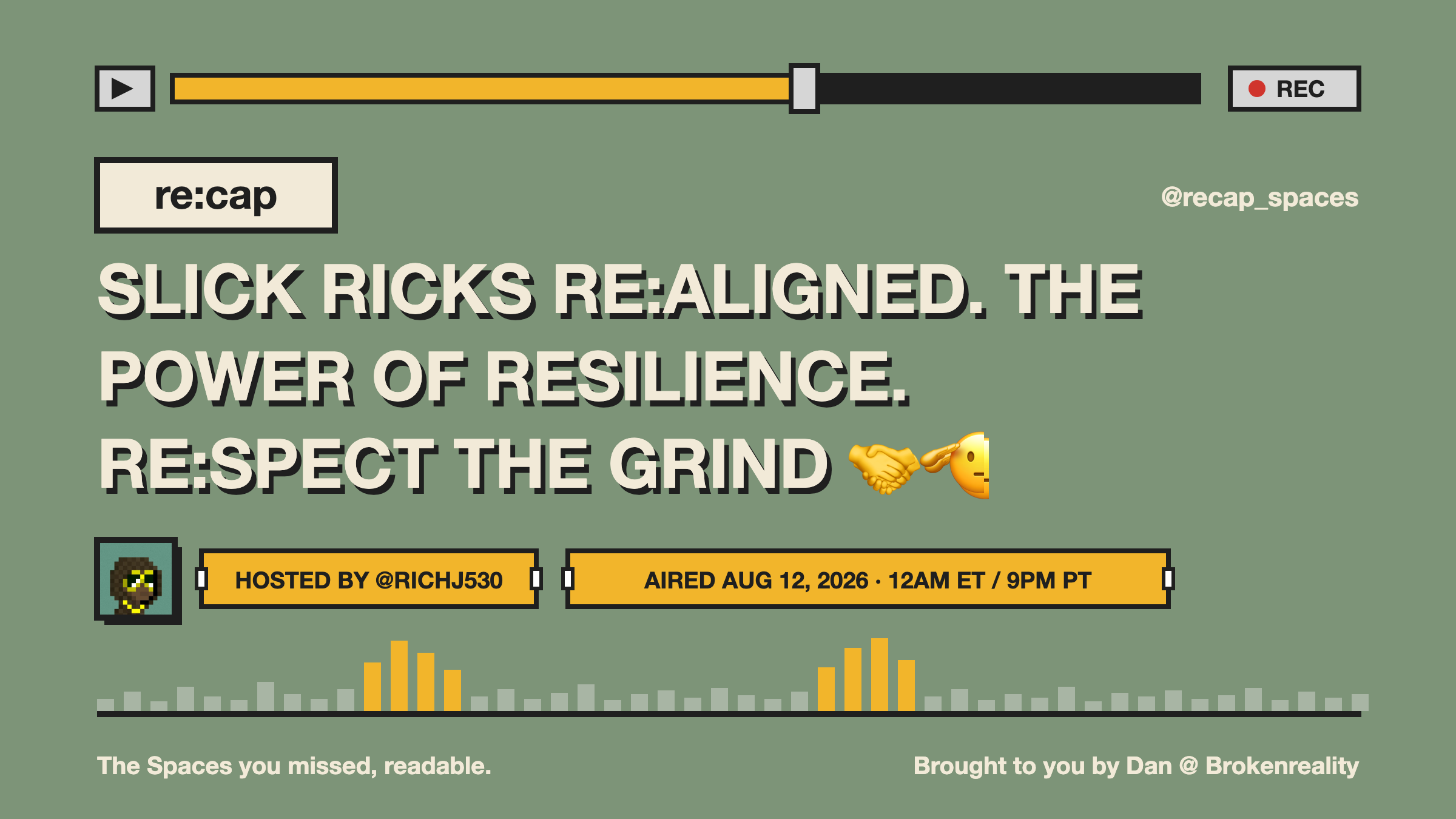 SLICK RICKS RE:ALIGNED. THE POWER OF RESILIENCE. RE:SPECT THE GRIND 🤝🫡