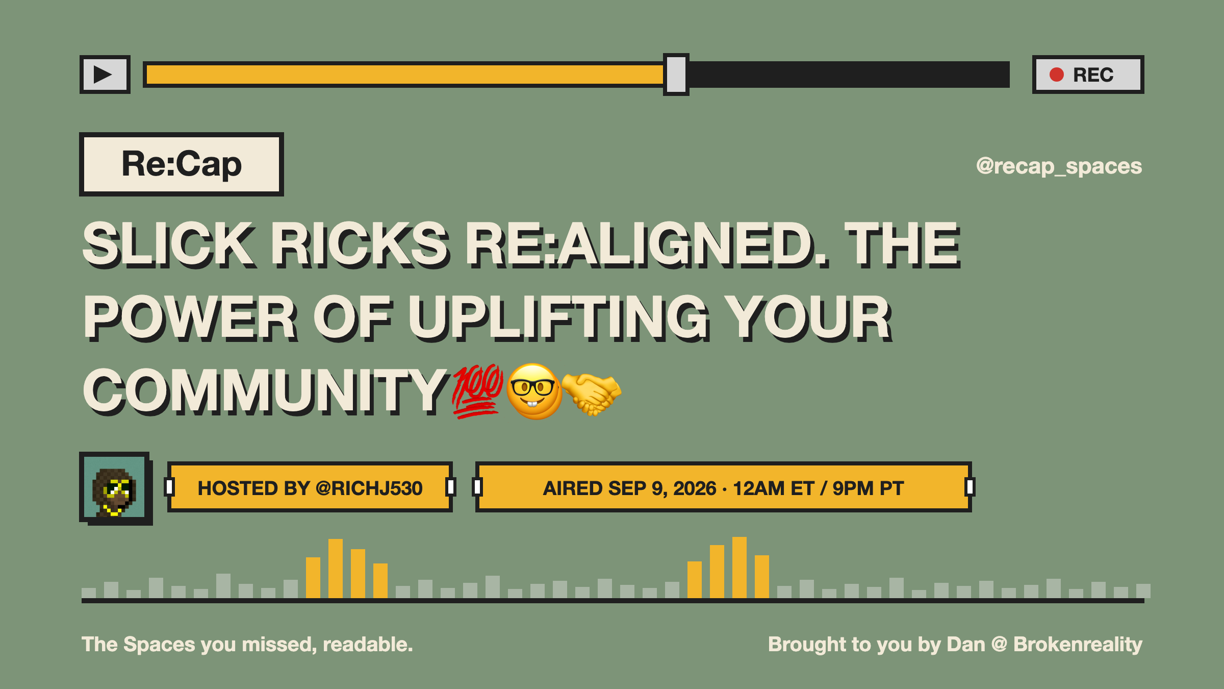 SLICK RICKS RE:ALIGNED. THE POWER OF UPLIFTING YOUR COMMUNITY💯🤓🤝