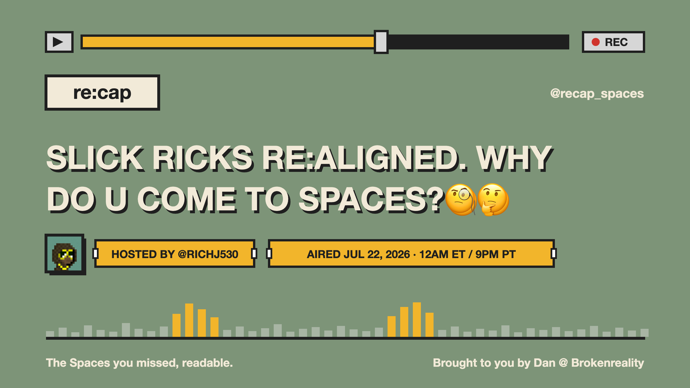 SLICK RICKS RE:ALIGNED. WHY DO U COME TO SPACES?🧐🤔