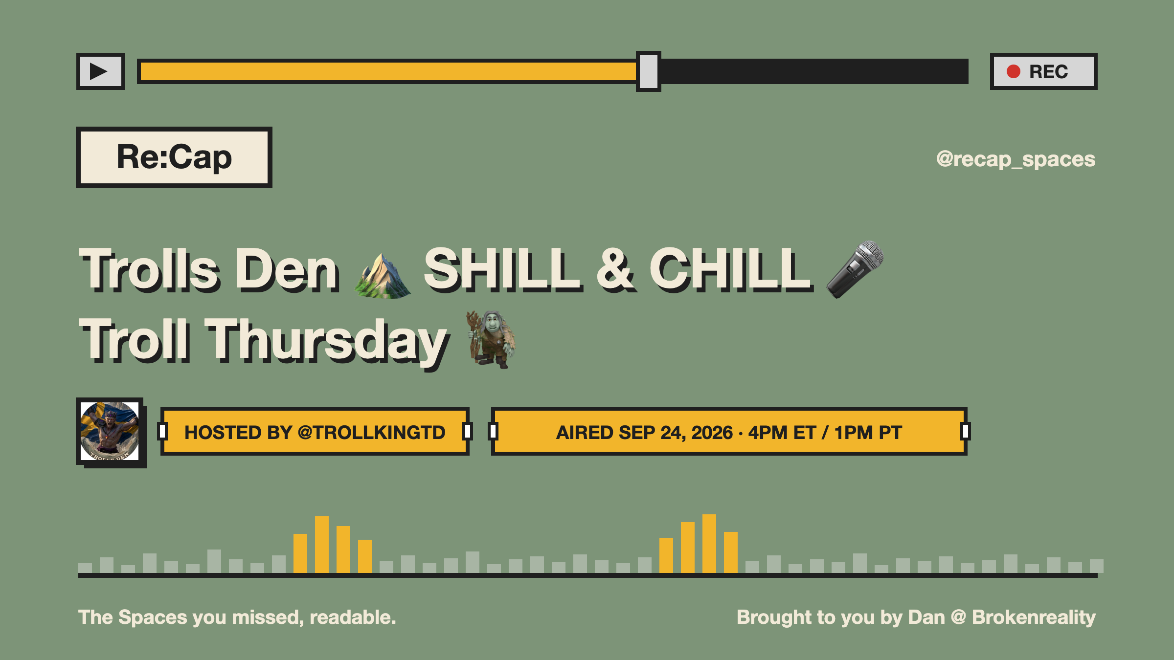 Trolls Den ⛰️ SHILL & CHILL 🎤 Troll Thursday 🧌