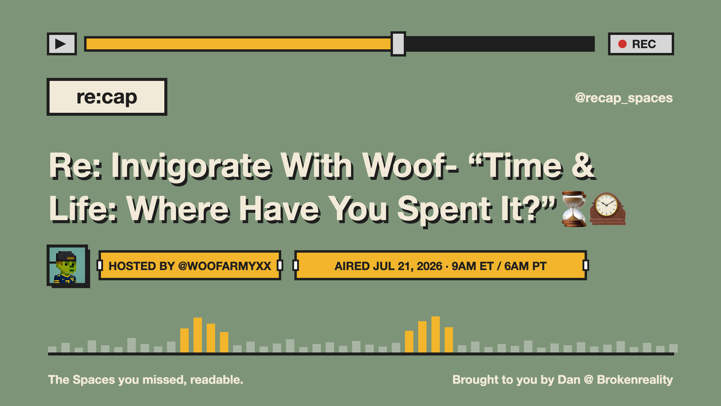 Re: Invigorate With Woof- “Time & Life: Where Have You Spent It?”⏳🕰️