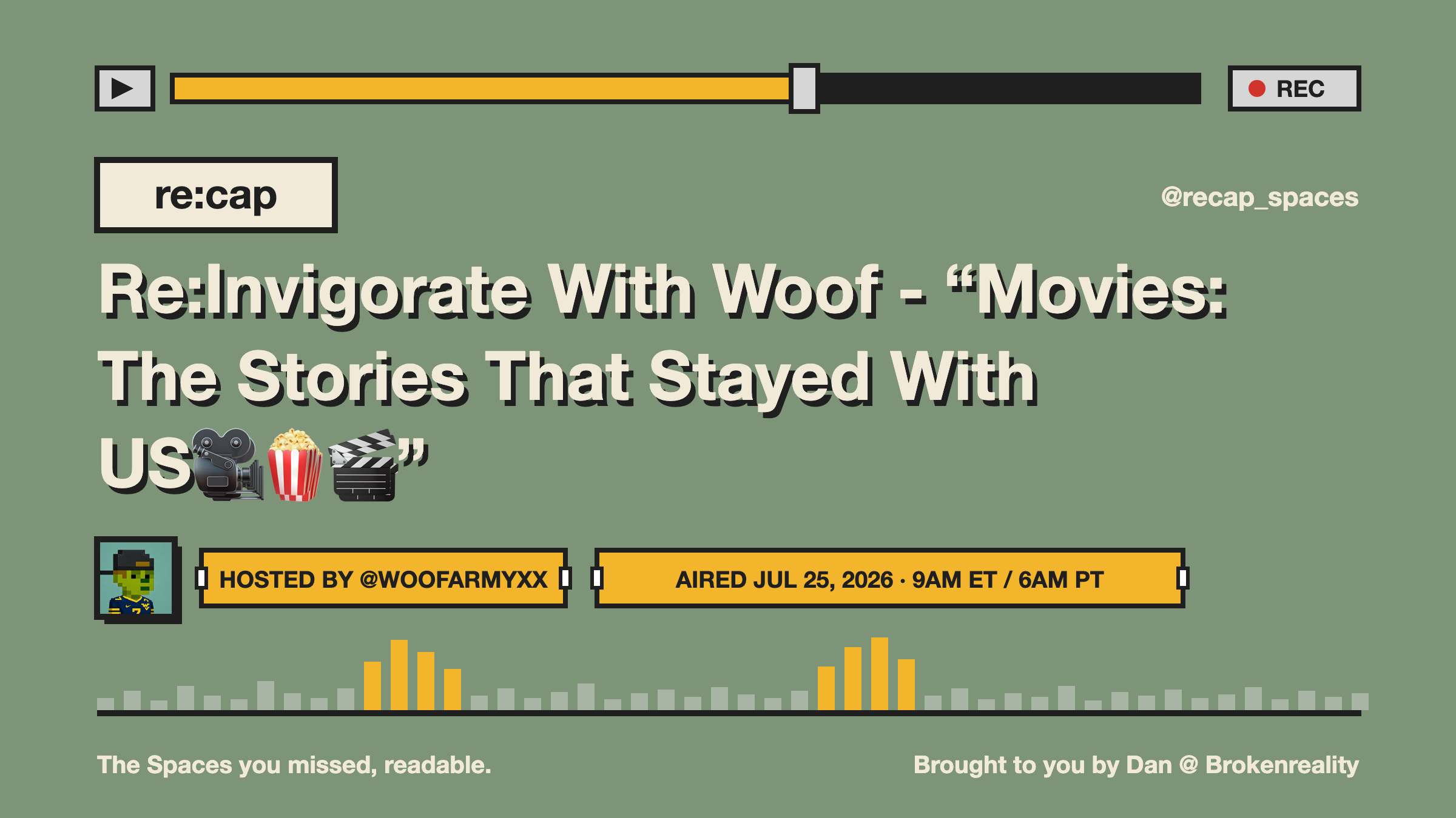 Re:Invigorate With Woof - “Movies: The Stories That Stayed With US🎥🍿🎬”