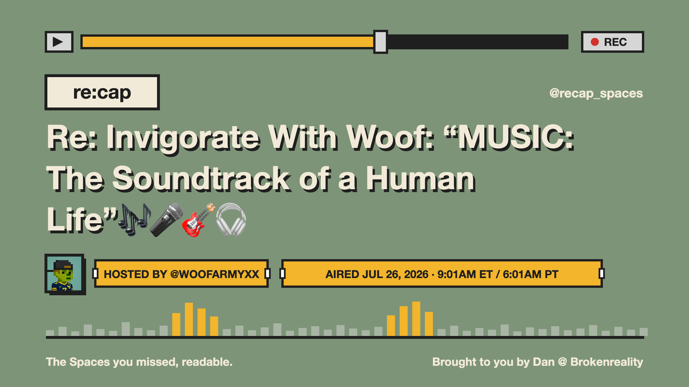 Re: Invigorate With Woof: “MUSIC: The Soundtrack of a Human Life”🎶🎤🎸🎧