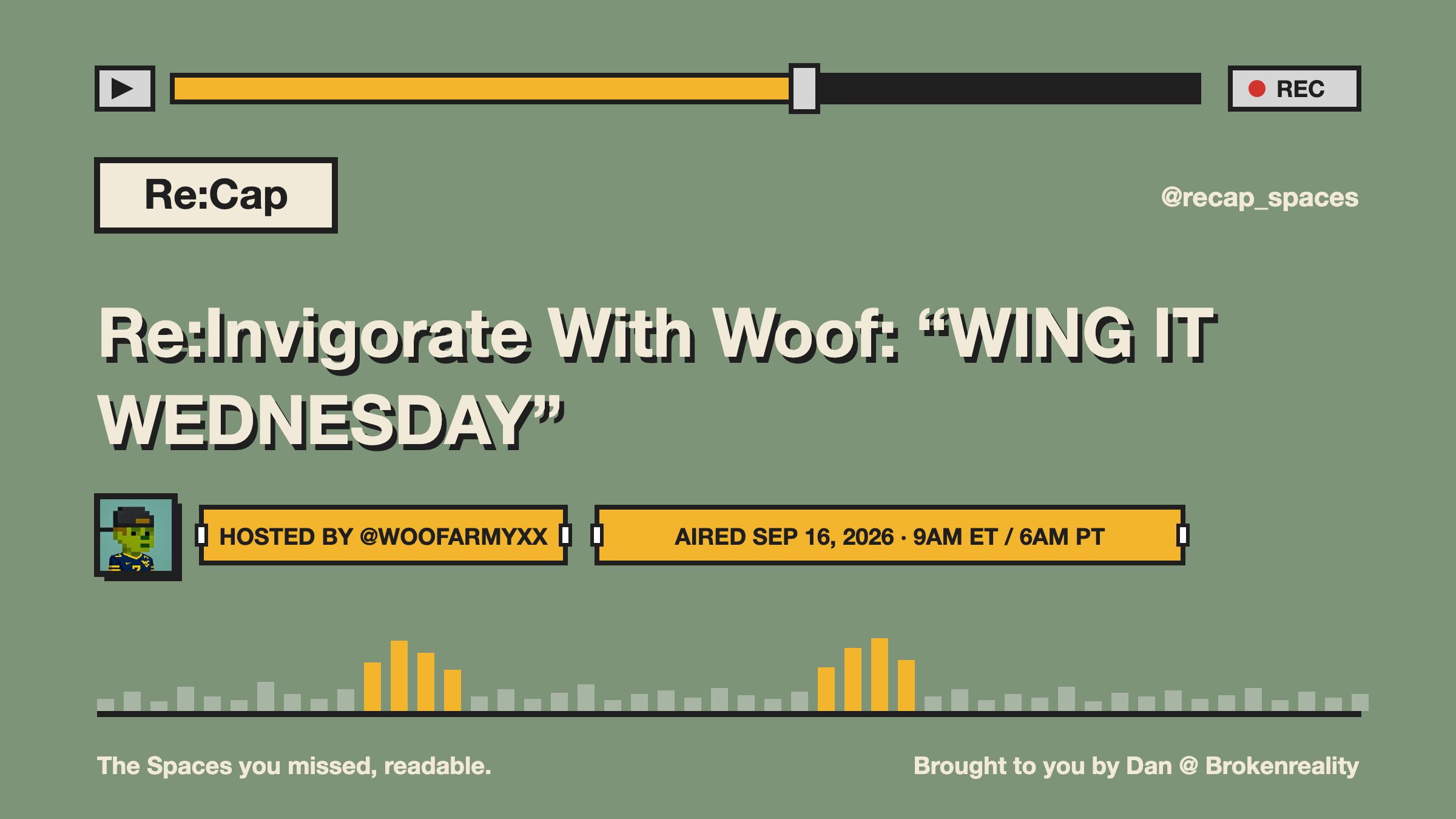 Re:Invigorate With Woof: “WING IT WEDNESDAY”