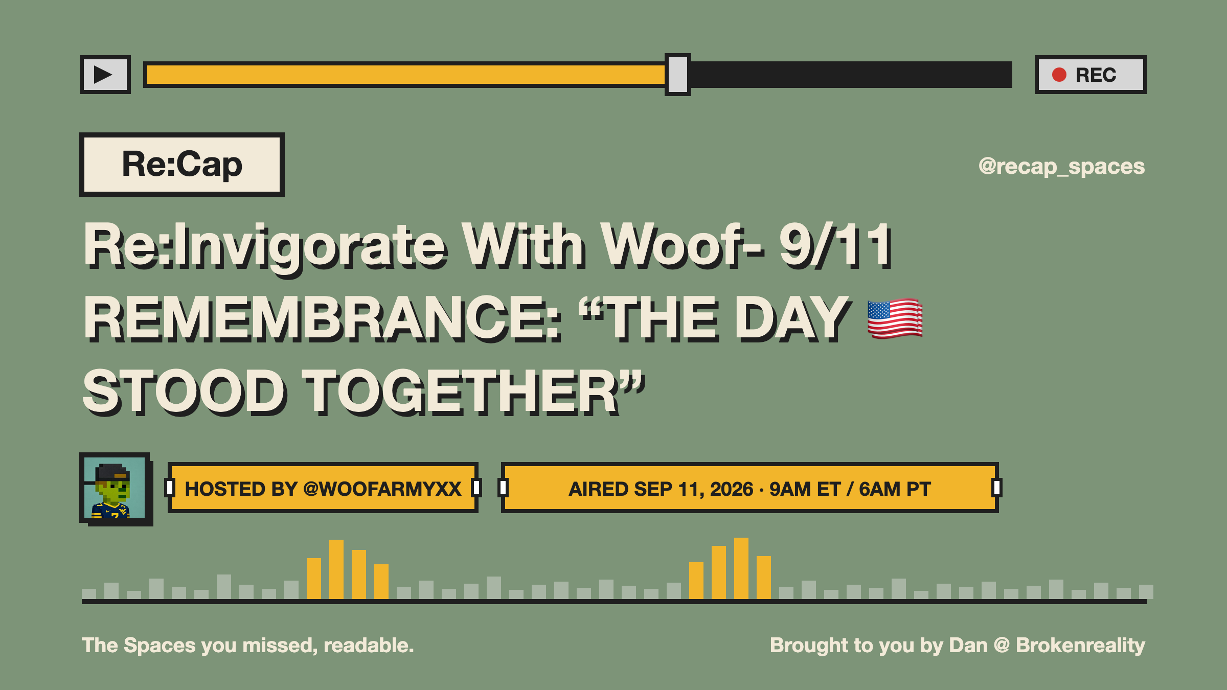 Re:Invigorate With Woof- 9/11 REMEMBRANCE: “THE DAY 🇺🇸 STOOD TOGETHER”