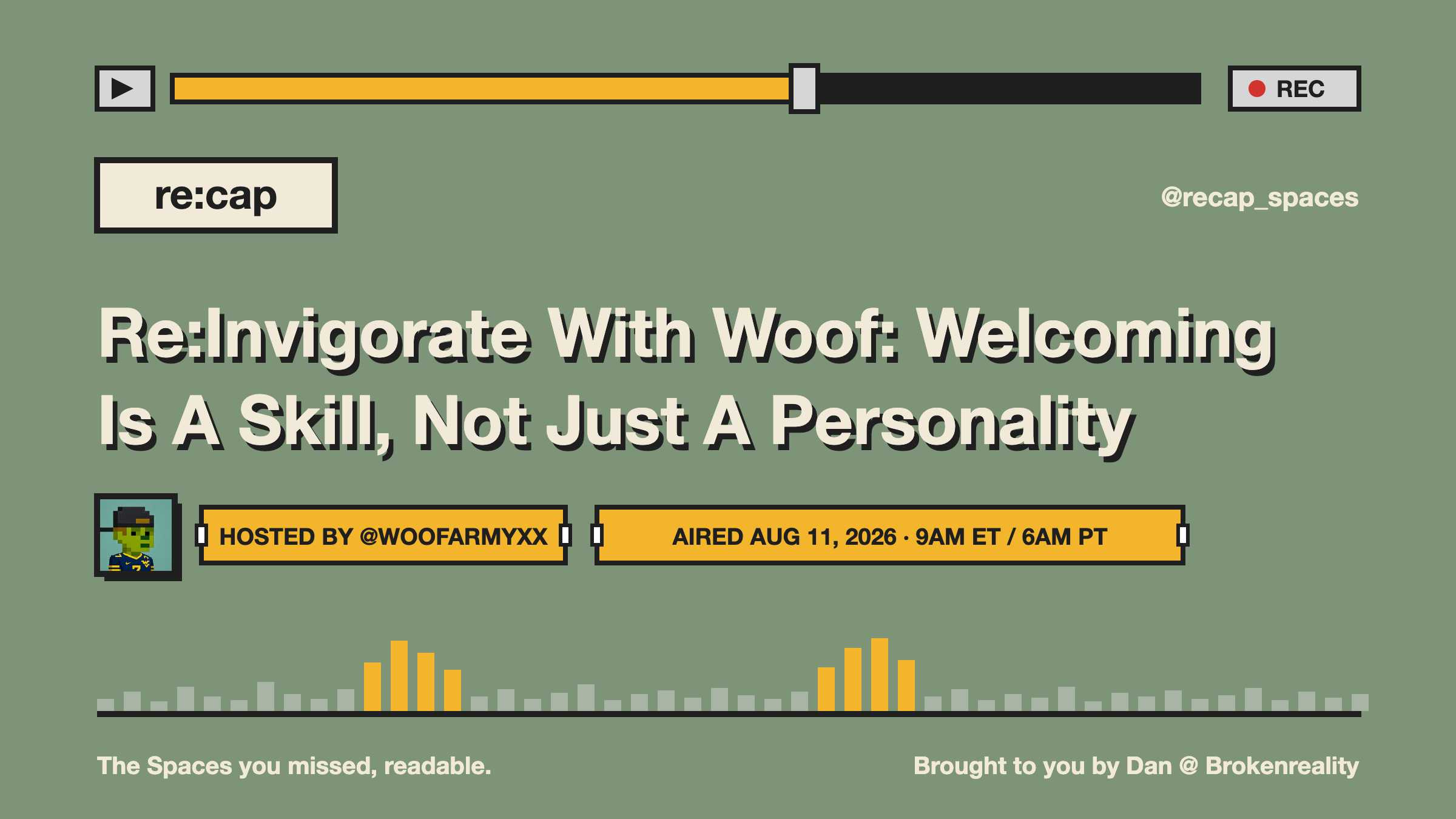 Re:Invigorate With Woof: Welcoming Is A Skill, Not Just A Personality
